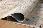 Loloi Teagan Collection TEA-06 Sand/Mist 5'-3" x 7'-6" Area Rug, Large, Soft Neutral Rug, High-Traffic for Living Room, Bedroom, Home Office, Dining Area