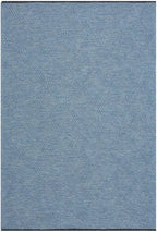 LUXE WEAVERS Modern Farmhouse Blue 5x7 Washable Area Rug, Anti-Slip Diamond Pattern Carpet