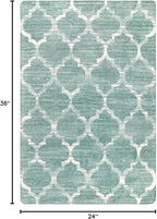Lahome Moroccan Washable Kitchen Rug - 2x3 Small Non-Slip Entry Rugs Door Mat Indoor Entrance Soft Throw Area Rugs for Bedroom Sage Distressed Floor Doormat for Bathroom Entryway Laundry Living Room