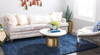 Unique Loom Solid Shag Collection Area Rug (5' 1" x 8' Rectangle, Sapphire Blue/ Navy Blue)