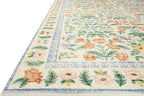 Loloi Rifle Paper Co. Eden Collection EDE-02 Mughal Garden Cream 5'-0" x 7'-6" Area Rug feat. CloudPile™