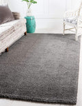 Unique Loom Solo Collection Area Rug - Calabasas (7' 10" x 10' Rectangle, Gray)