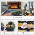 5x6 Tree of Life Rugs for Office - Galaxy Tree Living Room Carpet, Dreamlike Starry Sky Bedroom Area Rug Kids Low Pile Rug for Indoor Outdoor Hardwood Floors Home Decor