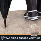 PURRUGS Dirt Trapping Door Mat 24" x 59", Non-Slip Machine Washable Entry Rug, Shoe Scraper, Dog Doormat, Super Absorbent Welcome Mat for Front & Back Door, Muddy Shoes & Paws, Taupe