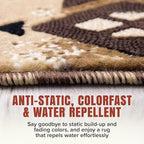 YHSF South West Native American Area Rug C318 - Easy Clean, Thick, Soft, Durable Native Tribal American Indian Inspired Rug for Bedroom/Living Room and More - Berber, 8 Feet x 10 Feet