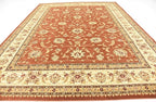 Unique Loom Voyage Collection Traditional Oriental Classic Intricate Design Area Rug (10' 0 x 13' 0 Rectangular, Terracotta/Ivory)