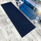 English Home Custom Size Anti Slip Striped Design Light Weight Durable TPR Backing Thin Pile Runner Rug (26" x 5')