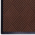 M+A Matting WaterHog Diamond-Pattern Commercial Grade Entrance Mat, Indoor/Outdoor Floor Mat 3' Length x 2' Width, Dark Brown