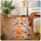 Istana Hallway Runner Rug 2x6 - Multi Colors Kitchen Rugs Non Slip Washable -Silk's Soft Touch Carpet Runner - Stylish Rug for Home