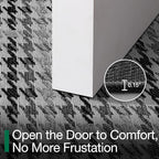 LUMI Inside Door Mat for Entry 17''x30'', Absorbent, Dirt Trapper, Low Profile Thin, Non Slip Mats with Rubber Backing, Ideal for Indoor, High Traffic, Garage, Entrance, Birdy Black