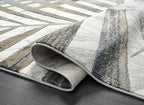 Abani 5'3" x 7'6" (5x8) Grey & Brown Modern Floral Living Room Rug - Non-Shed Tropical Palm Leaves Pattern Area Rug Rugs