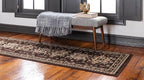Unique Loom Taftan Collection Border Geometric Tribal Inspired Design Area Rug (2' 7 x 10' 0 Runner, Brown/ Tan)