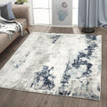 LUXE WEAVERS Kimberly Collection Ivory 9x12 Modern Abstract Area Rug