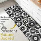 Custom Size Black Hallway Runner Rug | Cut to Length 2'3" x 12' (Runner) | Non-Slip & Machine Washable | REMNAZ