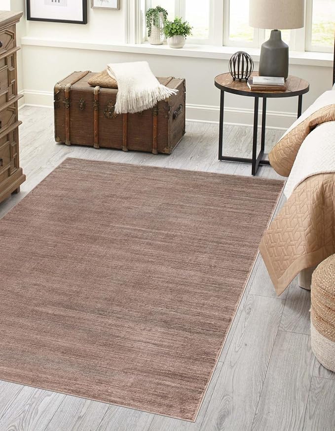 Unique Loom Finsbury Collection Area Rug - Kate (7' 10" x 10' Rectangle, Brown)
