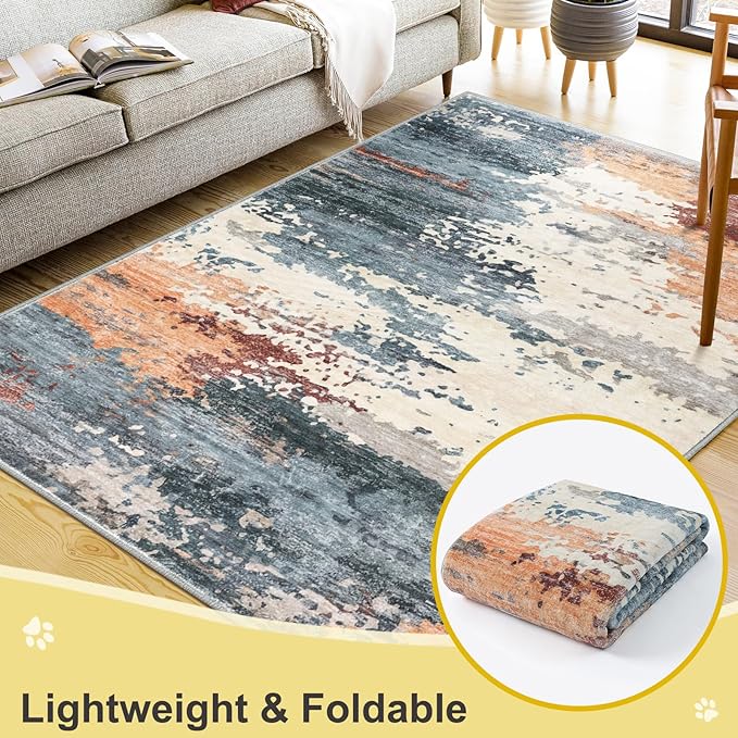 COMSLE Door Mat Soft Absorbent Indoor Front Entryway Rug Machine Washable Entrance Mats for Muddy Paws Non Slip Throw Rugs 32" x 48" Doormat for Inside Foyer Bedroom - Yellow