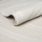 Abani Zen 2' x 3' Cream Rug – Neutral Modern Linear Pattern, Small Soft Accent Rug for Entryway & Bedroom, Durable & Easy to Clean