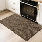 BEQHAUSE 20"x32" Entryway Rug Indoor Door Mat Non-Slip Washable, Hallway Rugs Absorbent & Stain Resist Hall Carpet Runner Rugs for Entryway, Front Door Floor Mats Laundry Room Rugs for Entry, Brown