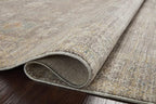 Loloi Magnolia Home by Joanna Gaines Millie Collection MIE-05 Stone/Natural 5'-3" x 7'-6", .25" Pile Height, Area Rug