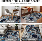 Rugshop Gray Large Floral Non-Slip Area Rug Fade Resistant for Living Room, Dining Room and Large Spaces, 12' x 15'