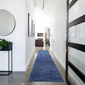 Nourison Home Nourison Essentials Navy Blue 2'2" x 12' Area Rug - Easy Clean, Non Shedding, Bed Room, Living Room, Dining Room, Kitchen (12' Runner)