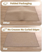 Color&Geometry Large Front Door Mat Indoor Entrance, 24"X48" Indoor Mats for Entryway Non Slip Rubber Backed, 2x4 Dirt Trapper Double Door Mat Washable, Dark Khaki (Rolled-up NO Creases)