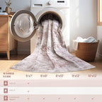 6x9 Area Rug Living Room Rugs - Washable Neutral Modern Abstract Soft Thin Large Rug Indoor Floor No Slip Rug Carpet for Bedroom Under Dining Table Home Office Decor - Pink