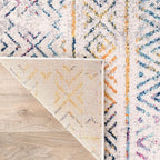 Rugshop Geometric Boho Area Rug – Multi Tribal Pattern, Perfect for Living Room, Bedroom, Office, 2x3