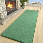 AROGAN Washable 2x8 Runner Rug for Hallway, Long Runner Rugs wtih Soft Memory Foam for Bedroom, Non Slip Backing Carpet Runners for Hallways, Kitchen, Bathroom, Entryway Home Decor, Matte Green