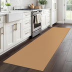 Braided Runner Rug 2x8 Ft Washable Runners for Hallways Kitchen Runner Rug with Rubber Backing Cotton Entryway Runner Indoor, Woven Floor Carpet for Hall Kitchen Bedroom, Warm Tan