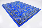 Unique Loom Sialk Hill Collection Area Rug - Washington (7' x 10' Rectangle Dark Blue/Black)