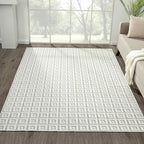 LUXE WEAVERS Geometric Greek Pattern Area Rug, Cream, 8'X10'