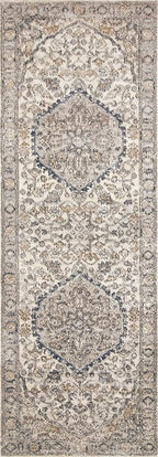 Loloi Teagan Collection TEA-01 Natural/Lt. Grey 9'-9" x 13'-6" Area Rug, Large, Soft Neutral Rug, High-Traffic for Living Room, Bedroom, Home Office, Dining Area