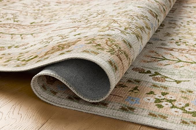 Loloi Rifle Paper Co. Canopy Collection CNP-01 Cream 5'-0" x 7'-6" Area Rug