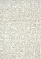Abani Beige Cheetah Print 7'9"x10'2" Area Rug Rugs, Arto Collection - Contemporary Durable Accent Rug