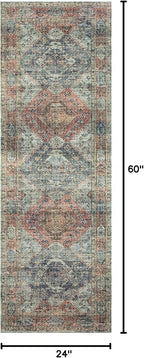Loloi Skye Collection SKY-06 Apricot/Mist 2'-0" x 5'-0" Accent Rug
