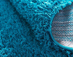 Unique Loom Solid Shag Collection Area Rug (3' 3" x 5' 3" Rectangle, Turquoise)
