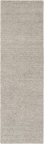 SAFAVIEH Natura Collection Runner Rug - 2'3" x 22', Silver, Handmade Wool Blend, Textured Design, Ideal for Hallway, Bedroom, Foyer (NAT620C)