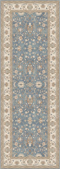 Kuden 2'6"x10 Runner Rug, Machine Washable Area Rug with Non-Slip Backing, Vintage Style, Soft, Easy Clean, Low Pile Rug for Hallway, Entryway, Kitchen, Bedroom