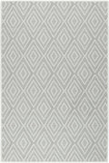 Dash and Albert Diamond Machine Washable Area Rug - Runner - 2.5' x 8' Platinum/White - Diamond Accent Rug - Anti-Slip Backing, Lightweight, Machine Washable, High Traffic Areas Kitchen, Laundry Room