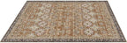 VEVOR 7.5 x 9.5 ft Area Rug Large Washable Rug Non-Slip and Tear-Resistant Soft Carpet Pet & Child Friendly Vintage Area Rugs Indoor Mat for Bedroom Living Room Office Entryway Brown Green