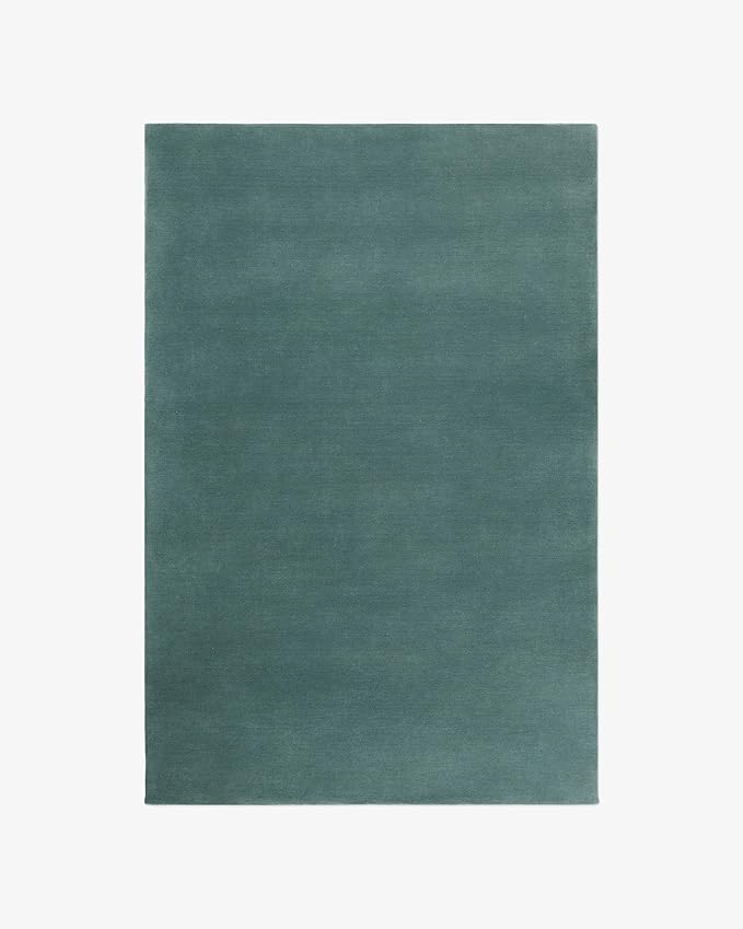 Hand-Tufted Wool Rectangle Area Rug – Soft Premium Wool Carpet for Living Room, Bedroom & Home Décor – 9.6X14 ft| Pale Green – Durable, Non-Slip Backing, Handcrafted Rug