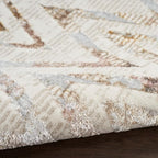 Nourison Home Glam Multicolor 3'11" x 5'11" Area Rug - Easy Clean, Non Shedding, Bed Room, Living Room, Dining Room, Kitchen (4' x 6')