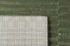 Revival Rugs Soloba 7'10"x10' Washable Area Rug for Living Room Bedroom - 100% Recycled Oeko-TEX Certified, Medium Pile, Green