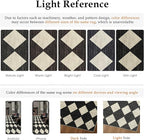 8x10 Checkered Area Rugs for Living Room Black Machine Washable Large Rug Non-Slip Stain Resistant Low Pile Boho Accent Indoor Throw Carpet for Bedroom Dining Room Home Aesthetic Decor