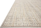 Loloi Amber Lewis Bexley Collection BEX-07 Natural/Dove 2'-7" x 4' Accent Rug Neutral, Textured, Living, Bedroom, Dining, Carpet