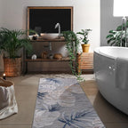 CAMILSON Runner Outdoor Rugs Oriental Retro Traditional Floral Medallion Area Rug 2x7 Non-Shedding Stain Resistant Indoor Carpet for Bathroom Hallway Kitchen Office (2 x 7 / Blue)