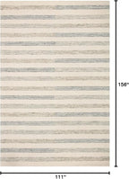 Loloi Chris Loves Julia Chris Collection CHR-05 Ivory/Slate 9'-3" x 13', .50" Pile Height, Area Rug