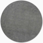 Hand Knotted Loom Wool ECO-Friendly Area Rugs - 10'x10', Round, Light Blue Color, Solid Plain Design, High Pile Handmade Anti Skid Area Rugs for Living Room, Bed Room (L00111)