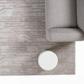 Revival Rugs Ebb 6'7"x9' Washable Area Rug for Living Room Bedroom - 100% Recycled Oeko-TEX Certified, Medium Pile, Taupe